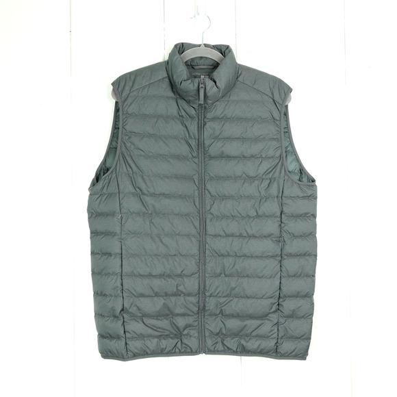 Uniqlo Vest Mens SZ L Light Down Puffer Full Zip Lightweight Durable Gorpcore - Picture 1 of 10